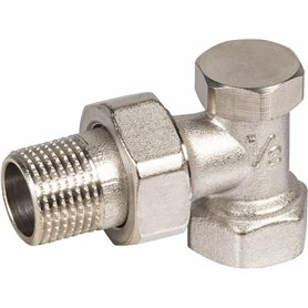 Cornat T591016 Raccord coudé radiateur avec arrêt, 1/2'', Petit Cornat T591016 Raccord coudé radiateur avec arrêt