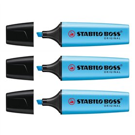 STABILO Lot de 3 surligneurs "BOSS ORIGINAL" - bleu STABILO Lot de 3 surligneurs "BOSS ORIGINAL" - bleu