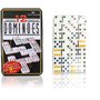 Domino Couleur Double 12 en Boîte en métal 91 Pièce avec Colorés à pois