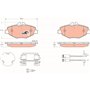 TRW GDB1542 Kit De Plaquettes De Frein Frein à Disque COTEC pour Mercedes-Benz Classe E (W211) 2002-2009 Essieu Avant et autres 