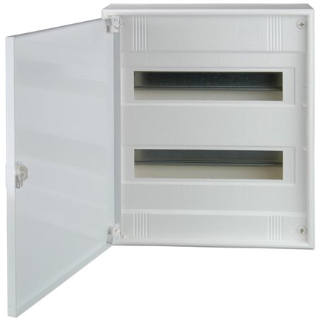 Unitec 47595 Distributeur électrique en saillie 2 rangées avec porte en acier