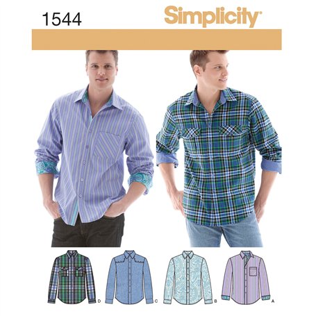 Simplicity 1544 Taille AA pour Homme avec Variations Patron de Couture en Tissu