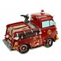 Kremers Schatzkiste Tirelire Nostalgie Camion de Pompiers avec Bouchon à vis Figure Tirelire