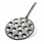 De Buyer - Poêle à Poffertjes en tôle d'acier MINERAL B - 27 cm - 16 emp. - Fabriquée en France