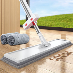Balai serpillère à tête Large avec 2 Chiffons Balai serpillère à tête Large avec 2 Chiffons
