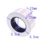 JZK 20 Rouleaux 10000 pièces au Total étiquettes de Pistolet de Prix, 21 mm x 12 mm Autocollant de Pistolet de Prix, étiquettes 