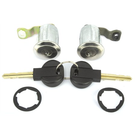 TarosTrade 60-0427-N-83744 Paire De Cylindres De Serrure Avant Avec 2 Clés Correspondantes