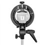 Neewer S-type Support de Flash avec Bowens Monture pour Flash Snoot Softbox Boîte à Lumière Bol de Beauté Réflecteur Parapluie D