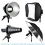 Neewer S-type Support de Flash avec Bowens Monture pour Flash Snoot Softbox Boîte à Lumière Bol de Beauté Réflecteur Parapluie D