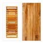 Relaxdays 10017705 Étagère à Chaussures en bambou HxlxP : 54,5 x 70 x 24,5 cm meuble à chaussures 3 étages pour 12 paires range-