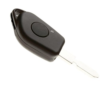Jongo® Coque Clé Compatible avec Peugeot 406 Phase 2 (1999-2005) - Boîtier Plip Télécommande 1 Bouton + Lame Vierge - Remplaceme