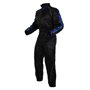 Combinaison Antipluie Nylon Etanche Motard Moto Doublure Reflechissant Bleu M