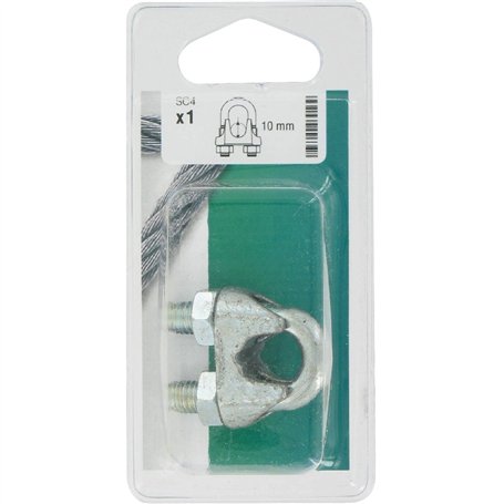 Chapuis 3233690030164 Serre Etrier Acier-Diamètre Câble 10 mm-Vendu par 1
