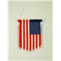 AZ FLAG - Fanion Etats-Unis Pour Décoration Voiture Avec Cordelettes - Mini Drapeau Américain - Usa - 13x10 cm