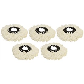CYCLOMOP Tête de serpillère, Microfibre, Blanc, Noir CYCLOMOP Tête de serpillère