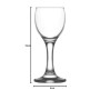 LAV Verres à Shots/Liqueur - en Forme de Petits Verres à vins - 55 ML