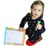 TOWO Centre activité bébé multijeux Montessori - Triangle activité en bois - Boulier, Alphabet , labyrinthe, Horloge - Cadeau en