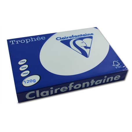 Clairefontaine en couleures Druckerpapier Trophée Pastell 1214C DIN A4 120 g/m² 250 feuille brillant bleue