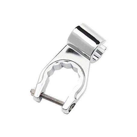 Disflex - Support de douchette cavalier chromé à fixer sur la robinetterie de douche ou baignoire