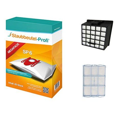 Lot de 10 sacs d'aspirateur + 1 filtre HEPA + 1 protection moteur pour Siemens VSZ 3 série Z 3.0 Staubbeutel-Profi®