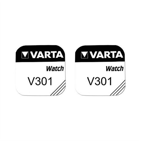Pile de montre bouton varta 301 SR43SW 1.55v lot 2 piles - Varta