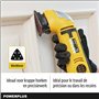 Powerplus Ponceuse Delta POWX0490 - Ponceuse Triangulaire 300 W, 3 Feuilles de Papier Abrasif et Adaptateur d'Aspiration