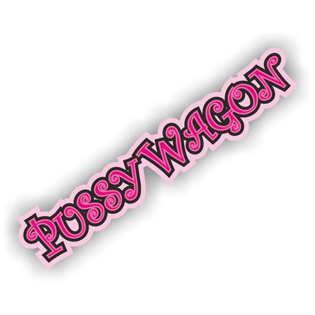 Pussy Wagon Shocker main voiture autocollants JDM Tuning OEM Dub Decal Stickerbomb Bombing Fun