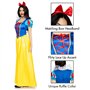 Leg Avenue Costume Blanche Neige Classique pour Femme Bleu/Jaune/Rouge Taille M