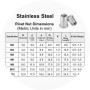 25 Acier inoxydable Rivets - Écrou Aveugle Inox Tête Plate M8 Sachet de inserts filetés SSRN008