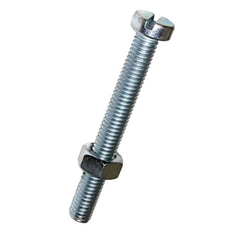 Dresselhaus vis à tête cylindrique fendue et écrou 4 x 30 m galvanisé-lot de 25