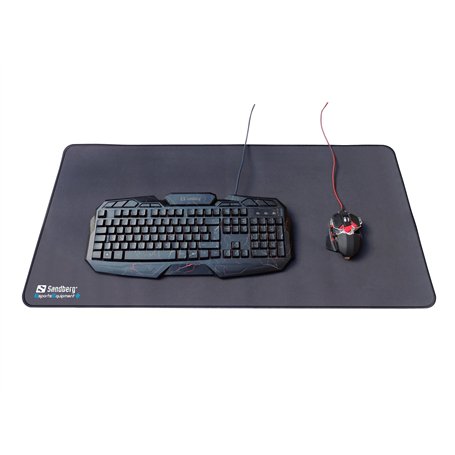 Sandberg Gamer Desk Pad XXXL | pour Souris et Clavier | sous-Main de Bureau à Surface gigantesque | Fond antidérapant | Tapis de