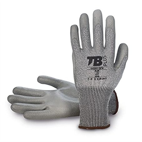 Gant de protection anti-coupures TB 401G2 DYN | Gant de travail enduit de polyuréthane gris sur paume