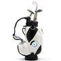 TRIXES Nouveauté Porte-Stylo en Forme de Sac de Golf avec Stylos en Forme de Clubs de Golf et Horloge