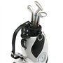TRIXES Nouveauté Porte-Stylo en Forme de Sac de Golf avec Stylos en Forme de Clubs de Golf et Horloge