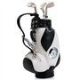 TRIXES Nouveauté Porte-Stylo en Forme de Sac de Golf avec Stylos en Forme de Clubs de Golf et Horloge