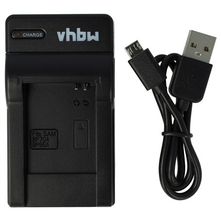 vhbw Chargeur USB de Batterie Compatible avec Samsung BP-70a