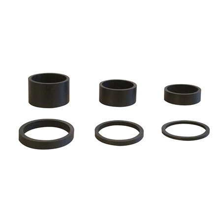 6 pcs Poids léger UD Carbon Noir Mat Casque entretoises 1 1/20