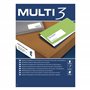 MULTI 3 10500 Lot de 100 feuilles d'étiquettes adhésives pour impression