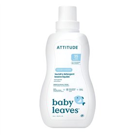 ATTITUDE Lessive Liquide Bébé, certifié EWG, Camomille Apaisante, sûr pour vêtements de bébé et nouveau-né, végan, ingrédients n ATTITUDE Lessive Liquide Bébé