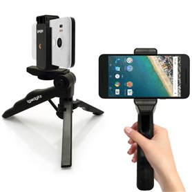 iGadgitz U4359-KIT Stabilisateur de poignée de pistolet 2 en 1 et mini trépied léger sur support de table avec support de téléph iGadgitz U4359-KIT Stabilisateur de poignée de pistolet 2 en 1 et mini trépied léger sur support de table avec support de téléph
