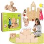 GIGI BLOKS Taille XXL 60 Briques Geantes en Carton Empilables & Emboîtables | Gros Bloc de Construction Enfant Robustes