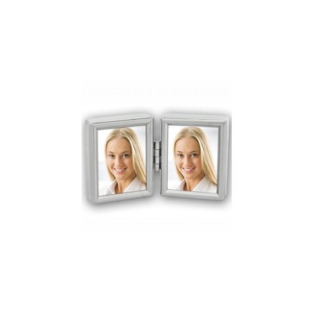 ZEP 8735DL Collection Cadre Photo Double pour 2 Photos Métal Plaqué Argent 3