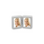 ZEP 8735DL Collection Cadre Photo Double pour 2 Photos Métal Plaqué Argent 3