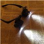 Lunettes jumelles loupes 10x 15x 20x 25x pour réparation de montre Avec éclairage LED