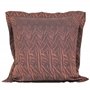 Linnea Taie d'oreiller 65x65 cm Satin de Coton Opera Marron foncé