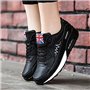 PADGENE Femme Baskets Mode Chaussures Sport Course Sneakers Fitness Gym athlétique Multisports Outdoor Casual,Noir,39 EU