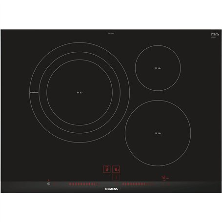 Siemens EH775LDC1E Plaque à induction intégrée avec capteur Noir 50/60 Hz