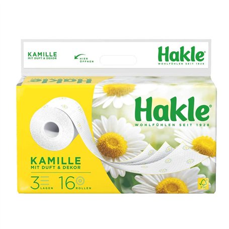 Hakle Paquet de papier toilette triple couche "Naturellement nourrissant avec camomille et aloé vera"