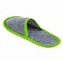 ONVAYA Pantoufles antidérapantes pour invités | lot de 6 | Pantoufle en feutre | Home gris-vert
