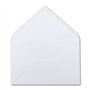 50x enveloppes DIN B6 - blanc - rabat pointe - 180 x 125 mm - 120 g/m² - collage humide sans fenêtre